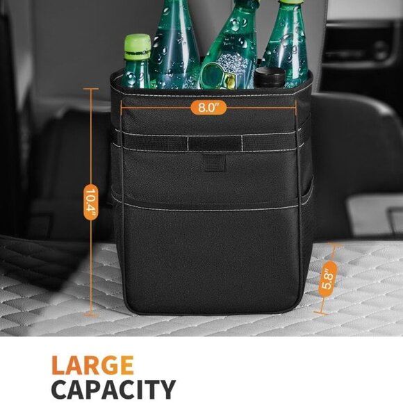 Car Trash Can - Leak-Proof Car Organizer and Storage Bag for The Back/Front/Cons - Picture 7 of 8